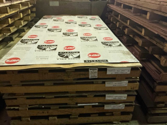 Partij divers metalen plaatmateriaal - afbeelding 1 van  6