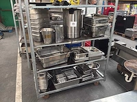Partij divers rvs keukenmateriaal