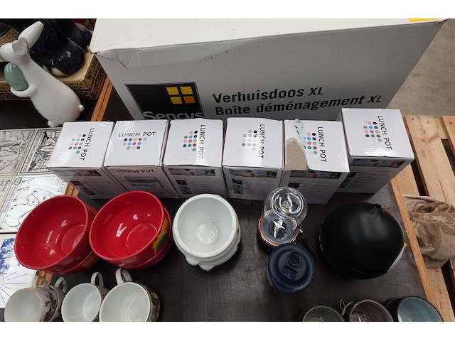 Partij divers servies en decoratie - afbeelding 5 van  9