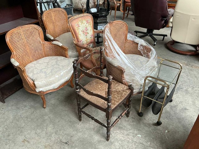 Partij divers vintage meubilair en huisraad - afbeelding 3 van  24