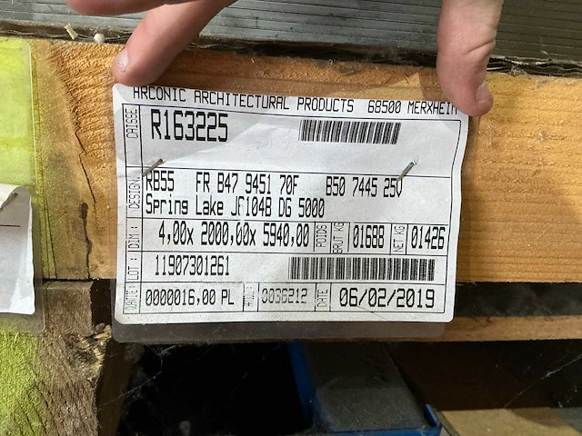 Partij diverse aluminium en plexi platen - afbeelding 3 van  8