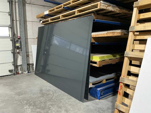 Partij diverse aluminium en pvc platen - afbeelding 7 van  15