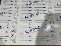 Partij diverse aluminium en pvc platen - afbeelding 11 van  15