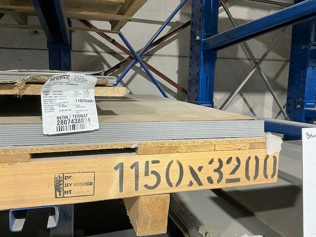 Partij diverse aluminium en pvc platen - afbeelding 13 van  15