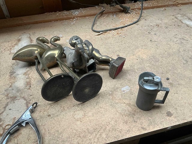 Partij diverse antiek en glaswerk - afbeelding 2 van  13