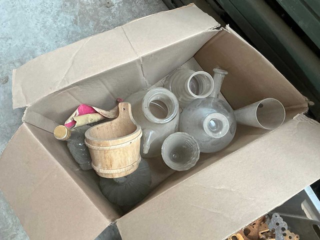 Partij diverse antiek en glaswerk - afbeelding 12 van  13