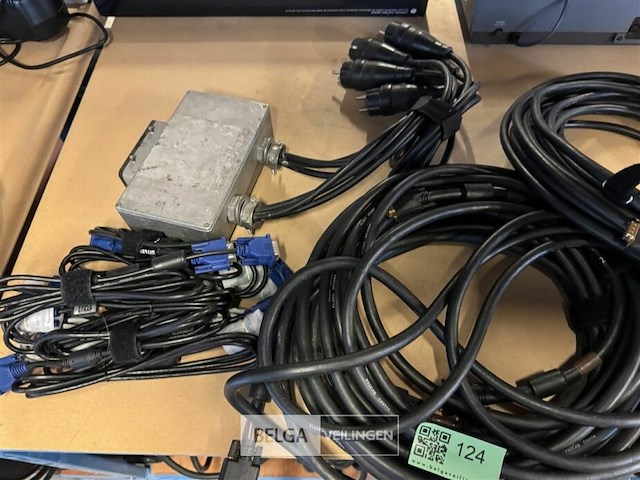 Partij diverse audio en licht kabels - afbeelding 4 van  4