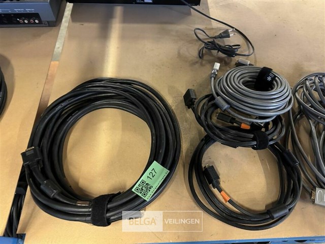 Partij diverse audio en licht kabels - afbeelding 6 van  6