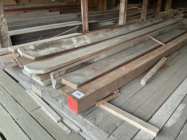 Partij diverse balken en planken - afbeelding 4 van  8