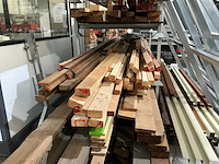 Partij diverse balken, planken en latten - afbeelding 3 van  9