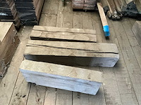 Partij diverse balken, planken en schaaldelen - afbeelding 13 van  13