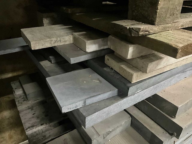 Partij diverse blauwsteen/natuursteen - afbeelding 7 van  16