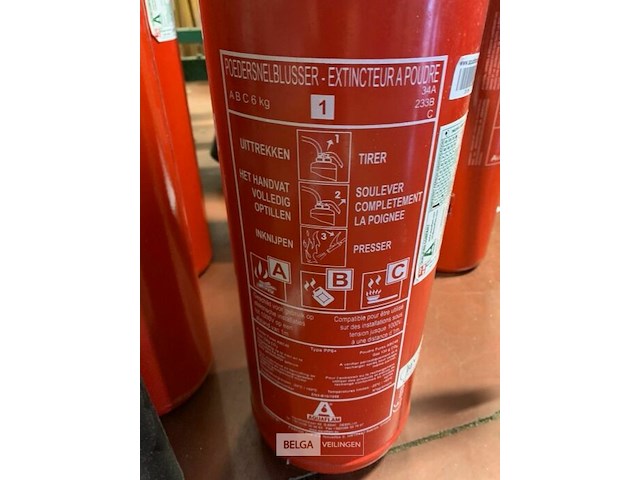 Partij diverse brandblussers - afbeelding 3 van  3