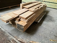 Partij diverse eiken balken (4x) en restanten - afbeelding 4 van  6