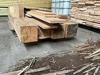 Partij diverse eiken balken (4x) en restanten - afbeelding 5 van  6