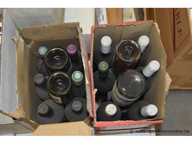 Partij diverse flessen wijn en sterke drank, o.a. château margaux, parliament - afbeelding 3 van  4