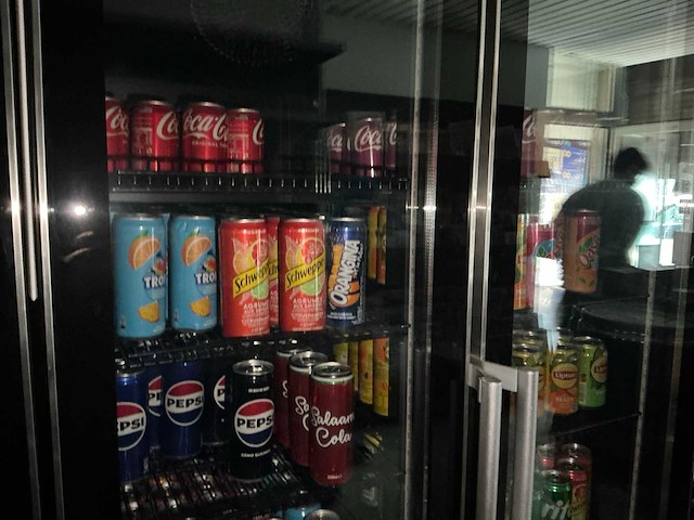 Partij diverse frisdranken, waters en bier/ hoofdzakelijk in blik - afbeelding 1 van  2