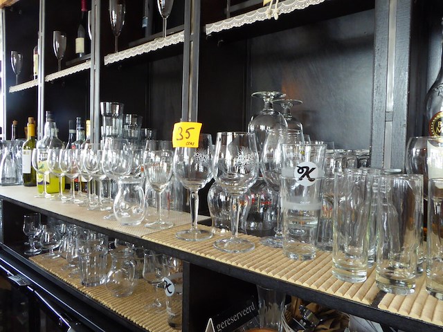 Partij diverse glazen - afbeelding 1 van  3