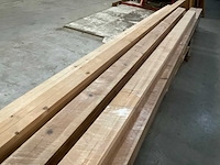 Partij diverse grenen kepers en plafondlatten - afbeelding 2 van  15