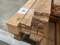 Partij diverse grenen kepers en plafondlatten - afbeelding 3 van  15