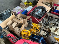 Partij diverse hijsmaterialen, gereedschappen en onderdelen - afbeelding 12 van  14