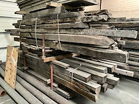 Partij diverse historische eiken balken (15 stuks) - afbeelding 2 van  3