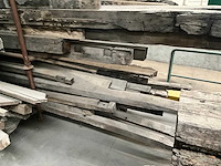 Partij diverse historische eiken balken - afbeelding 2 van  8
