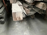 Partij diverse historische eiken balken - afbeelding 5 van  7