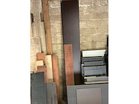 Partij diverse hout plaatrestanten - afbeelding 5 van  8