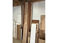 Partij diverse hout plaatrestanten - afbeelding 7 van  8