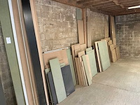 Partij diverse hout plaatrestanten - afbeelding 1 van  8