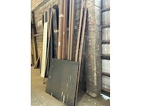 Partij diverse hout plaatrestanten - afbeelding 5 van  8