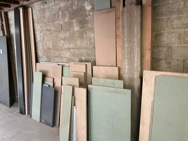 Partij diverse hout plaatrestanten - afbeelding 8 van  8