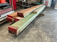 Partij diverse houten balken (10x) - afbeelding 4 van  10