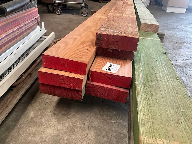 Partij diverse houten balken (10x) - afbeelding 4 van  10