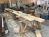 Partij diverse houten balken en planken - afbeelding 7 van  17