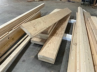 Partij diverse houten balken en planken - afbeelding 16 van  17