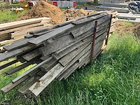 Partij diverse houten balken en planken - afbeelding 8 van  10