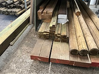 Partij diverse houten balken - afbeelding 3 van  9