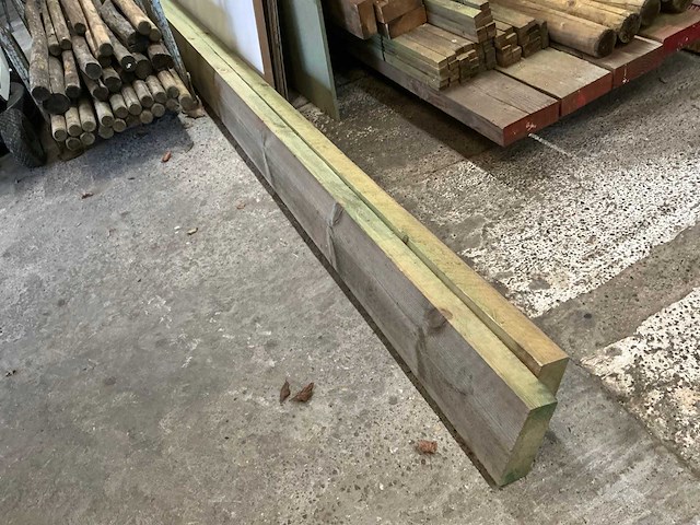 Partij diverse houten balken - afbeelding 7 van  9