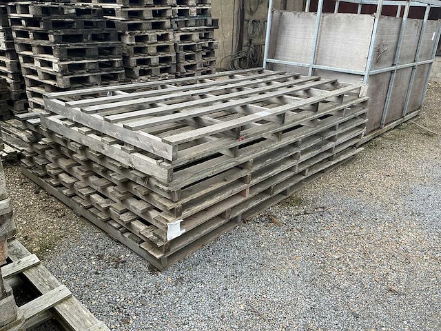 Partij diverse houten palletten - afbeelding 4 van  7