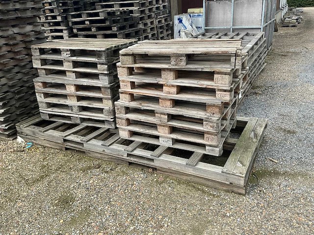Partij diverse houten palletten - afbeelding 6 van  7