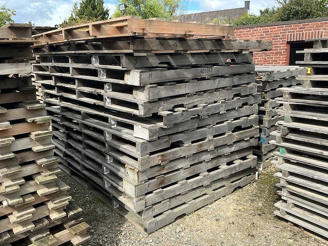 Partij diverse houten palletten - afbeelding 3 van  6
