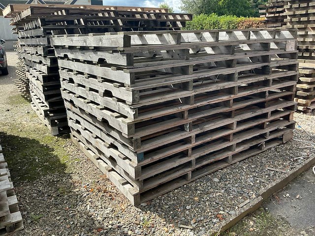 Partij diverse houten palletten - afbeelding 5 van  6