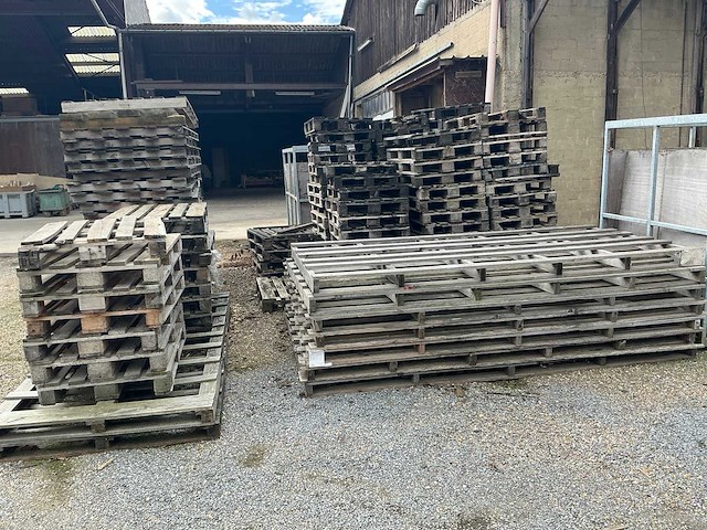 Partij diverse houten palletten - afbeelding 2 van  7