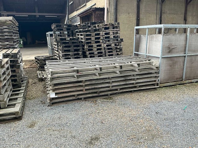 Partij diverse houten palletten - afbeelding 3 van  7