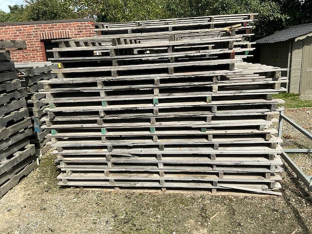 Partij diverse houten palletten - afbeelding 4 van  6