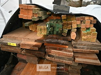 Partij diverse houten planken en balken - afbeelding 3 van  6