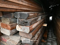 Partij diverse houten planken en balken - afbeelding 4 van  6