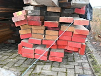 Partij diverse houten planken en balken - afbeelding 3 van  5